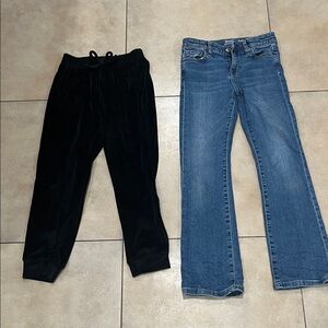 Lot of girls pants, bootcut jeans & black track pants joggers, size 12,